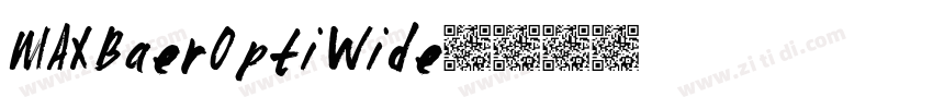 MAXBaerOpti Wide字体转换